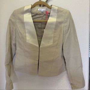 See by Chloe beige tweed and silk jacket, size 38. NWT.